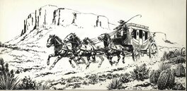 Hans Kresse - Western - Illustration originale