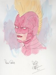David López - Capitana Marvel - Original art