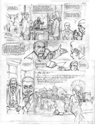 Olivier Roman - Crayonné Planche 40 Mata Hari - Comic Strip