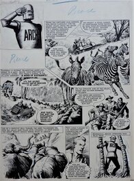 Ted Kearon - Robot Archie - " The Ivory Poachers " - Planche originale