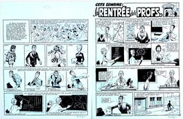 Gotlib - La rentrée des profs - Planche originale