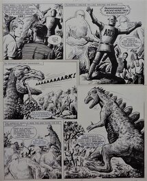 Ted Kearon - Robot Archie - " And The Jungle Menace " - Planche originale