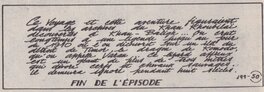 Cartel de Jean Ollivier sur l'île de Komodo, situé à la fin de l'épisode.