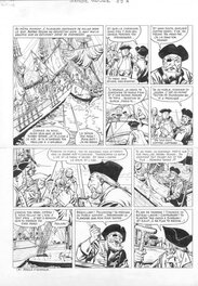 Christian Gaty - Planche originale 39 Barbe rouge A nous la Tortue - Comic Strip