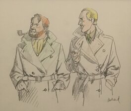 André Juillard - Illustration originale Blake et mortimer - Planche originale