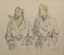 André Juillard - Illustration originale Blake et mortimer - Comic Strip