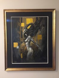 Ages additionnelles - Illustration originale Filles de Soleil 2015 (Banshee) - Encadrement 01-2019 (cadre feuille d’or) Ages additionnelles - Illustration originale Filles de Soleil 2015 (Banshee) - Encadrement 01-2019 (cadre feuille d’or)