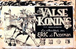Hans Kresse - Eric de Noorman V7  - De Valse Koning - cover - Couverture originale