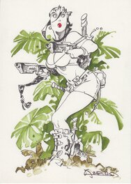 Azpiri - Tomb Raider - Illustration originale