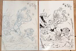 Solo Les survivants du Chaos page 121 - pencil versus ink Solo Les survivants du Chaos page 121 - pencil versus ink