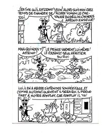 Noël Bissot - Le Baron, « Le Complot des Barons », 1966. - Planche originale