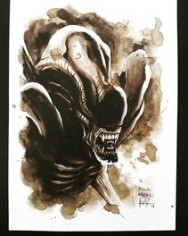 Juapi - Alien - Illustration originale