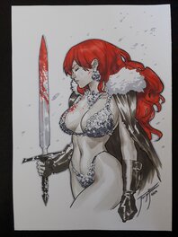 Jorge Jimenez - Red Sonja - Illustration originale