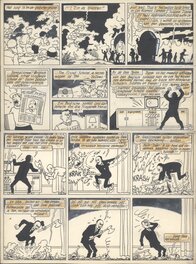 Johan et Stephane / Snoe en Snolleke - l'Espion Jaune / De Gele Spion - planche 17