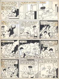 Bob De Moor - Johan et Stephane / Snoe en Snolleke - l'Espion Jaune / De Gele Spion - planche 33 - Comic Strip