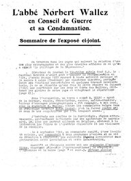 Extrait d'un tapuscrit de Wallez