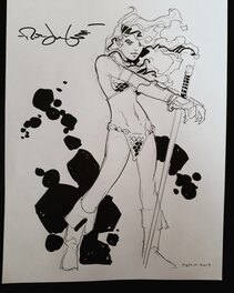 Rick Leonardi - Red Sonja - Illustration originale