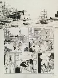 Marc Bourgne - Planche originale 34 La mélodie d’Ostelinda (l’art du crime) - Planche originale