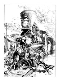 Igor Kordey - The Train - Illustration originale