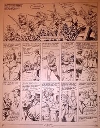 Lucien Nortier - Robin des Bois / Les vendanges de Clapham - Planche originale