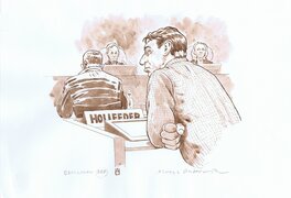 Aloys Oosterwijk - Het Holleeder proces in beeld - Bij de Neus - Planche originale
