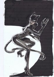Yannick Corboz - Catwoman par Corboz - Illustration originale