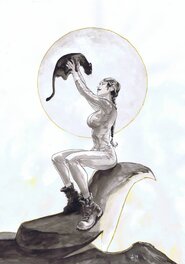 Tirso - Catwoman - Début de nuit - Original Illustration