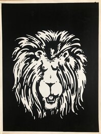 Caza - Femme lion pour une pochette de disque - Illustration originale