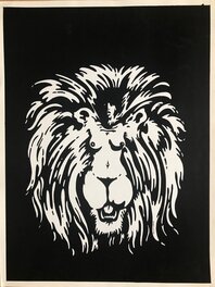 Femme lion pour une pochette de disque