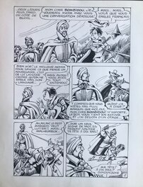 Eugène Gire - Le messager du roi Henri pl 6 - Planche originale