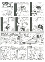 Paul Deliège - Bobo dans de sales draps - Planche originale