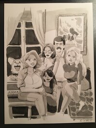 Bastien Vivès - La décharge mentale - Illustration originale