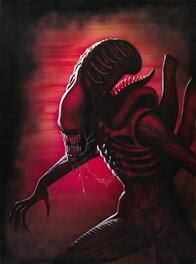 Den Beauvais - Original Alien Painting - Original Illustration