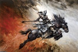 Eric Velhagen - Death Dealer, hommage à Frank Frazetta