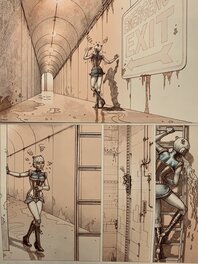 La planche originale en deux strips, complète. La planche originale en deux strips, complète.