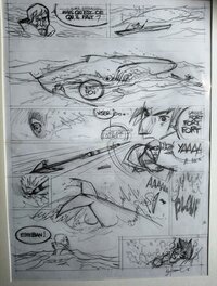 Crayonné de la planche. Crayonné de la planche.
