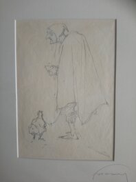 Hermann - "maman poule" - Illustration originale