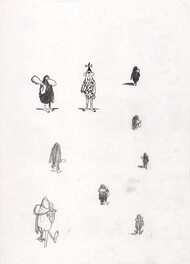Esquisses figurant au recto de la planche Esquisses figurant au recto de la planche