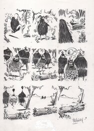 Guillaume Bouzard - "La Mauvaise Rencontre" - Planche des strips 7-8-9 - Planche originale