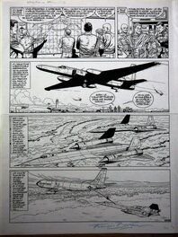 Francis Bergèse - Buck Danny les oiseaux noirs t 1 pl 10 - Planche originale