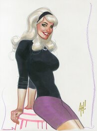 Adam Hughes - Adam Hughes - Gwen Stacy - Illustration originale