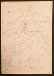 Moebius - 1984 - Cristaux : Le désert au portique / The Crystal Gate * - Original Illustration
