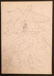 Moebius - 1984 - Cristaux : Le désert au portique / The Crystal Gate * - Illustration originale