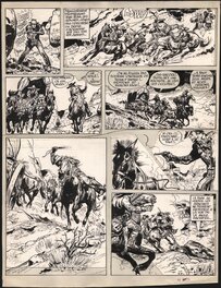 Jijé - Jerry Spring - L'or de personne (pl. 17) - Planche originale