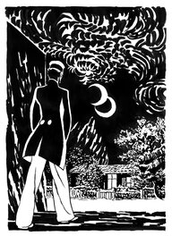 José Muñoz - Corto et les deux lunes - Original Illustration