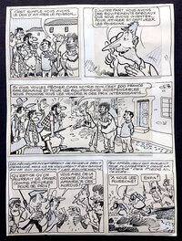 René Pellos - Les Pieds Nickelés superchampions de la pêche - Planche originale