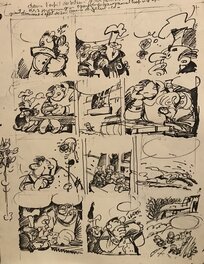 Studio Peyo - Les schtroumpfs - Planche originale