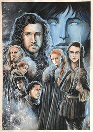 Filipe Baratta - Game of Thrones - the Starks - Illustration originale