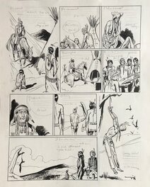 Robert Gigi - L'apache blanc - Planche originale