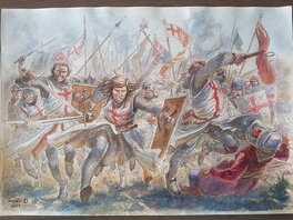 Dan Ianos - La croix Sanglante - Illustration originale